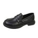 Loafers Vielseitig 2025 Damen Flats Herbst Winter Slip-On Lazy British Style Lederschuhe für Damen_voghion.com