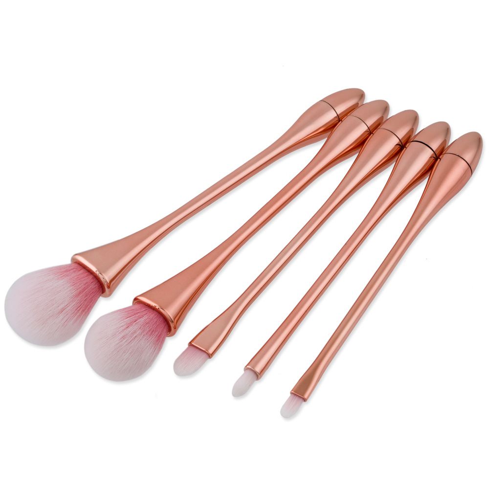 5 Makeup Brushes, Small Waist, Water Drops, Makeup Tools Set, Makeup Tools GUJHUI_voghion.com