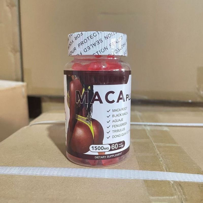 Vylepšení hýždě Pevné kyčle Velký zadek Bylinný kyčle Vegan Maca Gummies Doplněk stravy_voghion.com