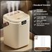 Humidifier - 3 Nozzle USB Portable Air Humidifier With 1-2.5L Tank, Mood Light, Quiet For Home & Office (White/Khaki)_voghion.com