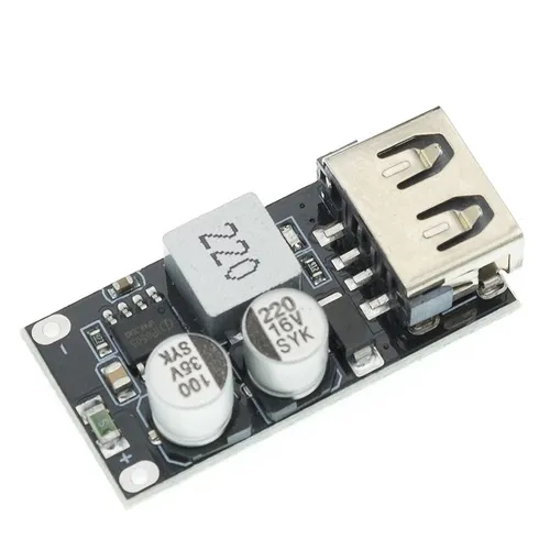 Step Down-modul USB QC3.0 QC2.0 USB DC-DC Buck Converter Laddning 6-32V 9V 12V 24V till snabbsnabbladdare Kretskort 5V_voghion.com