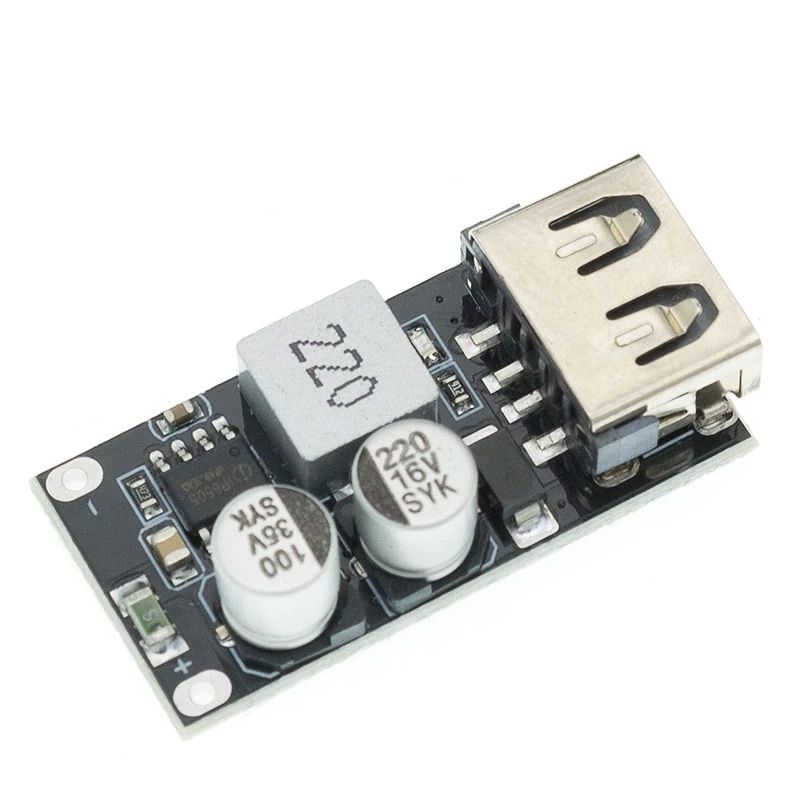 Leléptető modul USB QC3.0 QC2.0 USB DC-DC Buck Converter Töltés 6-32V 9V 12V 24V gyorstöltő áramkör 5 V_voghion.com