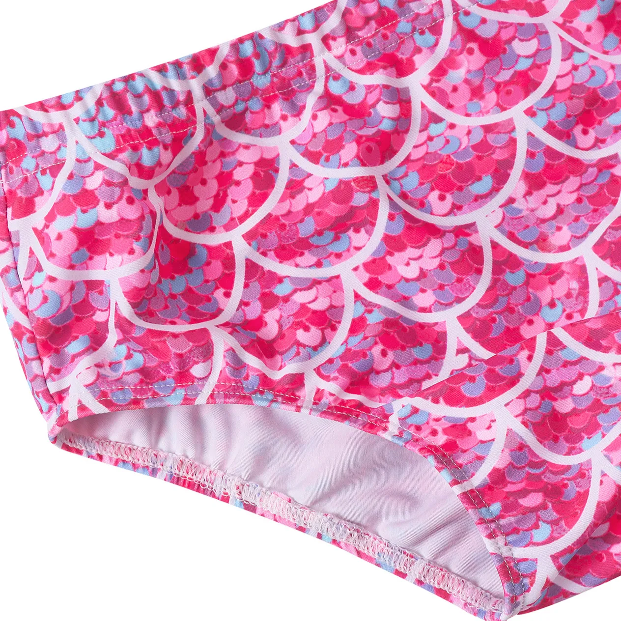 Maillot de bain sirène pour mère et enfant, trois pièces, queue de poisson, jupe princesse, bikini, performance_voghion.com