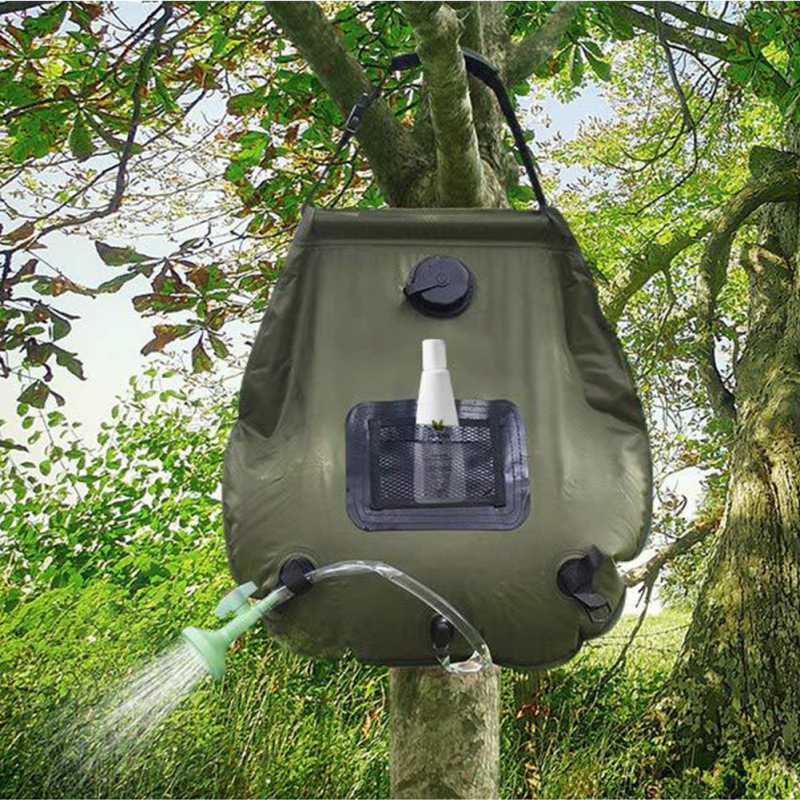 outdoor Camping Shower Bag Bath Hydration Bag Portable Bath Bag Cross-border Folding Hydration Bag Solar Camping_voghion.com