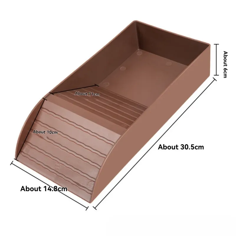 Bassin de bain pour tortues, bol d'alimentation durable pour reptiles, pour tortues-boîtes, grenouilles et animaux domestiques, accessoire d'habitat facile à nettoyer_voghion.com