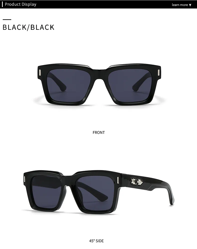 Saulesbrilles vīriešiem, Mi Ding ielas fotogrāfija, Instagram influenceris, kvadrātveida saulesbrilles, 3626_voghion.com