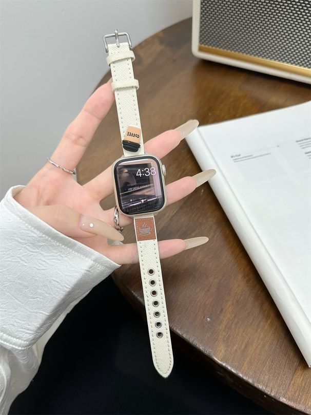 Kellarihm iwatchile 42/44/45/49mm 38/40/41mm PU nahast moodne kellarihm kellaseeria Ultra2 jaoks Se 9/8/7/6/5/4/3/2/1_voghion.com