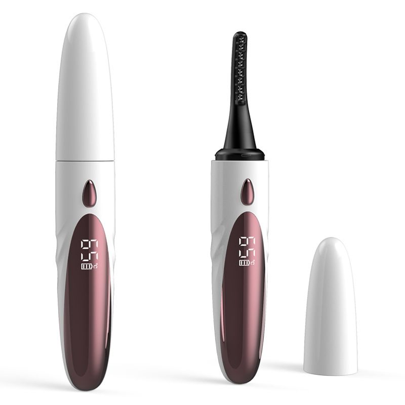 4-Temperature Electric Eyelash Curler With Digital Display - Waterproof Heated Lash Curling Wand For Long-Lasting Volume_voghion.com