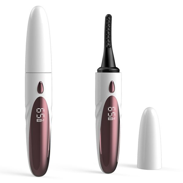 4-Temperature Electric Eyelash Curler With Digital Display - Waterproof Heated Lash Curling Wand For Long-Lasting Volume_voghion.com
