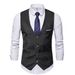 Men's Clothing New Men's Suit Vest Youth Fashion Business Casual Men's Slim Korean Vest Vest_voghion.com