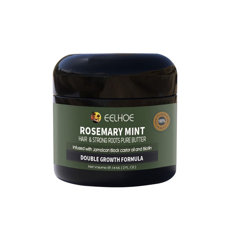 La crème capillaire au romarin EELHOE nourrit, lisse, répare les cheveux secs et crépus, prévient la chute des cheveux, renforce les cheveux et nourrit la crème capillaire_voghion.com