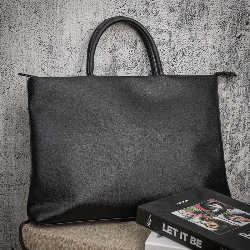 Handtasche für Herren, koreanische Version, Aktentasche, schlicht und lässig, One-Shoulder-Umhängetasche, ultradünner Computer_voghion.com