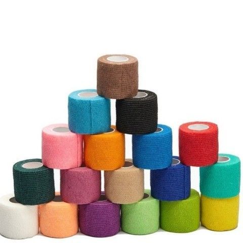 【 100 000+ gjenkjøp 】 Elastisk selvklebende aerobicbandasje hvit kneelastisk bred ankelledd skrift anti-slitasje_voghion.com