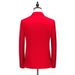 Men's Clothing large size suit three piece double breasted solid color hollow business casual suit_voghion.com