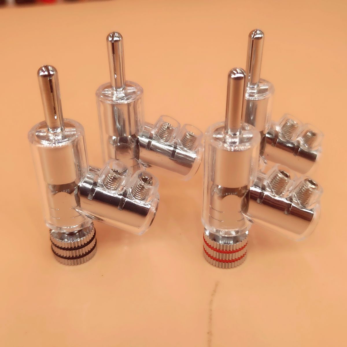 Vrhunski WBT HIFI rodiran zaklepni zvočniški vtič, kotni pištolski banana na Y KONEKTOR za kabel zvočnika_voghion.com