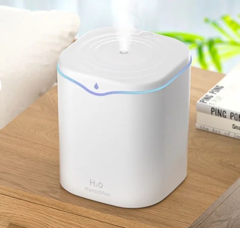 New 2.2L Double Jet Humidifier Usb Spray Mute Household Mini Fragrance Air Purifier_voghion.com