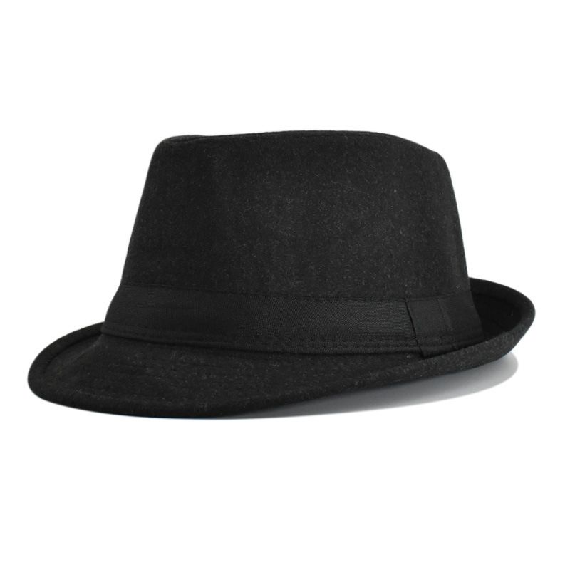 Neuer Wollzylinder für Herren und Damen, vielseitiger Jazzhut, britischer Retro-Gentleman-Hut, warme Herrenmütze_voghion.com