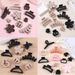 Multi-Style Claw Clip Set - Large Matte Back-of-Head Shower Updo Clips - Simple Elegant Shark Clip Collection_voghion.com