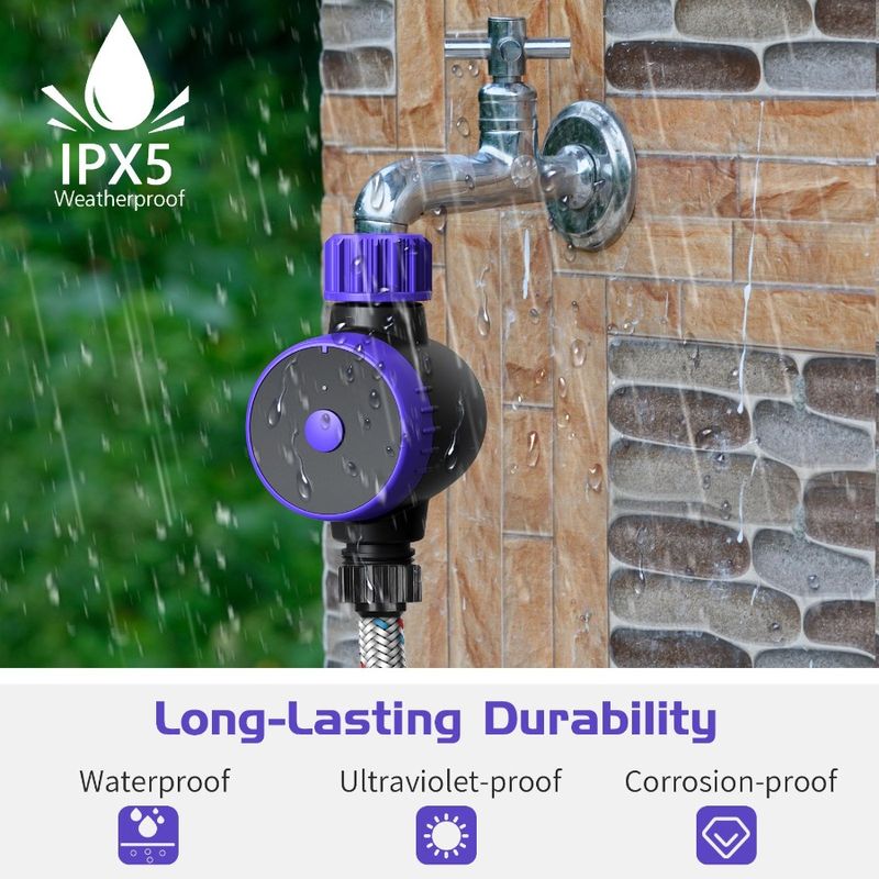 Automatic Delay Water Remote Bluetooth Smart Rain Timer Irrigation Wireless WiFi Control APP Water Sprinkler Manual Timer Voice_voghion.com