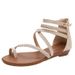 Wedge Sandals For New Style Fairy, Versatile Open Toe Large Women's Shoes, Matching Skirt Caligae 588-44_voghion.com