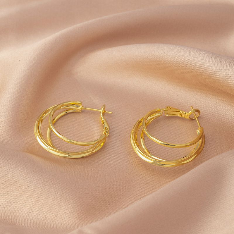 Orecchini grandi con aghi in argento per donna, gioielli di lusso leggeri e di alta gamma, design unico, piccoli cerchi a nicchia, cerchio rotondo,_voghion.com