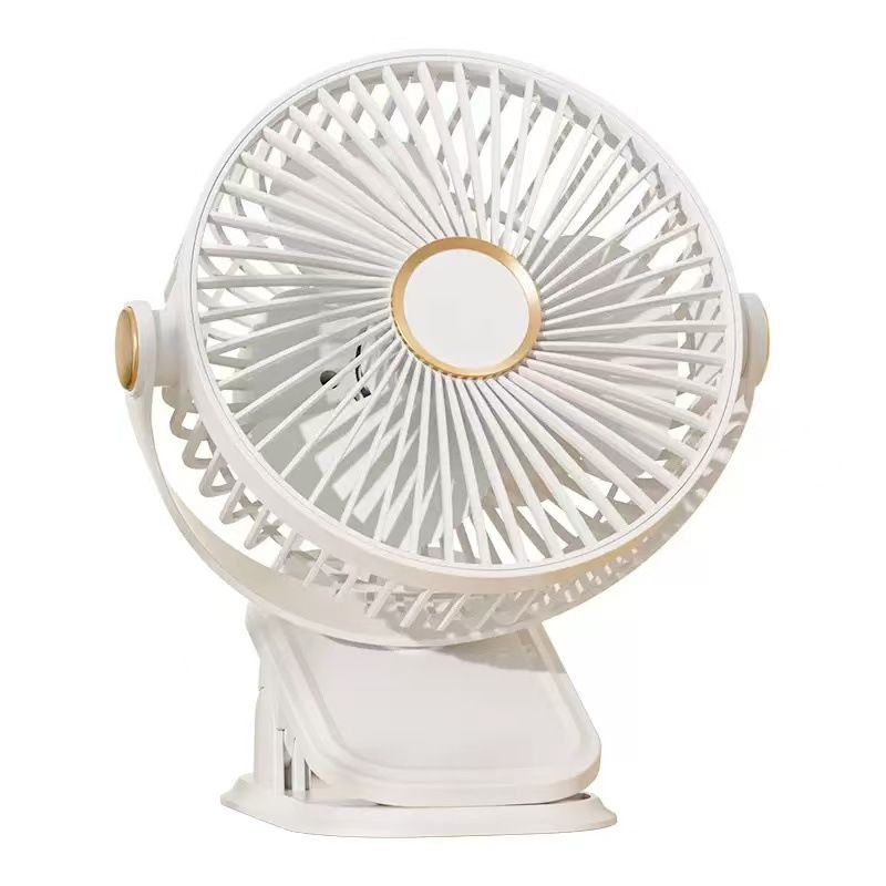 Mini Small Desktop Portable Clip-on Silent Office Bed Dormitory Baby Stroller Rechargeable Fan_voghion.com