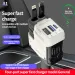 120W Charger 4 In 1 Retractable Car Cigarette Lighter Adapter USB Type C Fast Charging Cable For IPhone Huawei_voghion.com