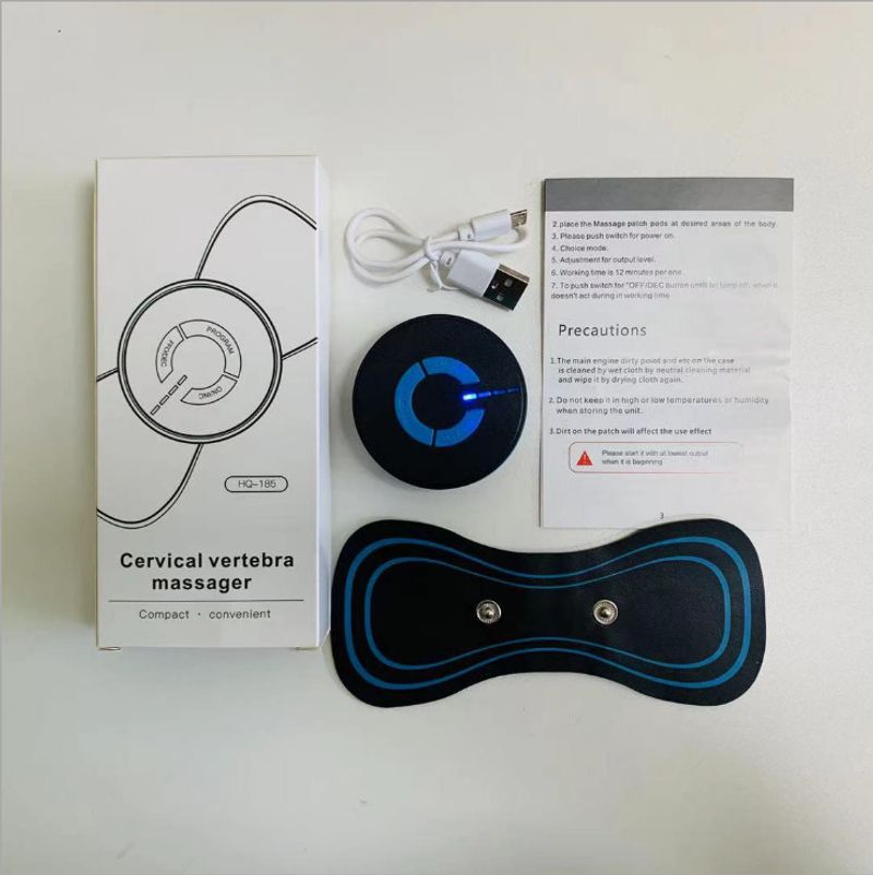 Massager Mini Neck Electric Massager 6 Modes Portable Cervical Massage Decompression Back Massagers Muscle             s_voghion.com