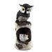 Halloween Resin Solar-Powered Realistic Owl Standing Tree Stump Night Light European Style Craft Ornament_voghion.com
