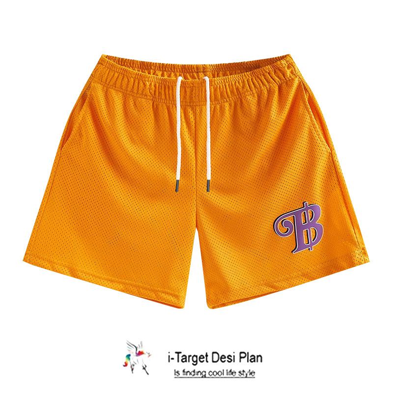 Men's and women's American basketball sports mesh shorts, quarter beach pants, running training quick drying shorts_voghion.com