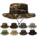 Hot Sale Camouflage Boonie Heren Hoed Tactische US Army Bucket Hoeden Militaire Multicam Panama Jacht Wandelen Outdoor Camo Zonnekappen_voghion.com
