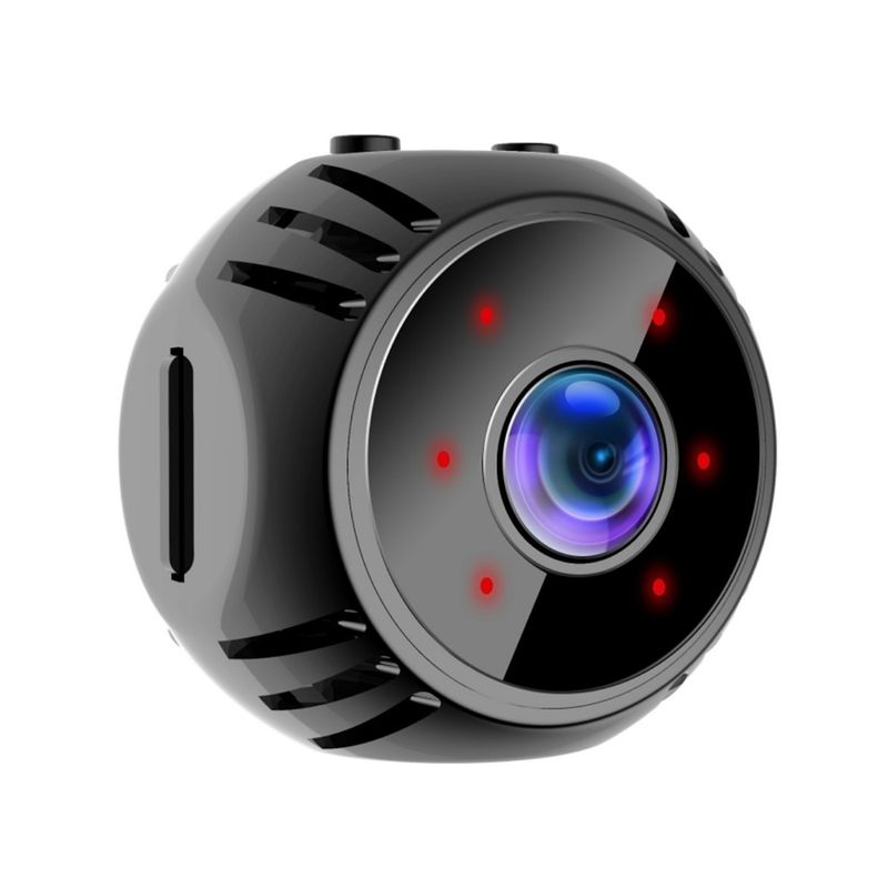 W8 Minikamera HD 1080P Nattesyn Batteridrevet Videoovervågning Wifi Smart Home Kamera (Sort)_voghion.com