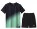 Ensemble de vêtements de sport pour hommes, en polyester, vêtements d'été ultra-fins, haute élasticité, décontracté, séchage rapide, ensemble deux pièces pour hommes_voghion.com