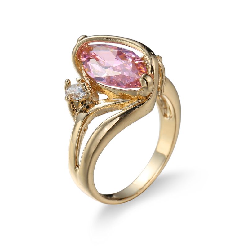 Sieraden Mode Marquise Zircon Ring High-end Groen_voghion.com