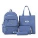 Kids Backpacks Junior High School Student Backpack Four Piece Forest Style Fresh Campus Backpack Primary School Students Large Capacity Backpack_voghion.com