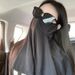 Velo solare per donna, protezione per il collo con protezione UV, copertura in seta ghiacciata, maschera da guida estiva sottile per tutto il viso_voghion.com