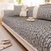 Premium Chenille Sofa Cushion Cover - Non-Slip Stretchable Protector For Sectional Sofas (Striped Design) - Elegant Home Decor In Neutral Tones_voghion.com
