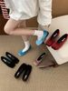 2025 Autumn New Fashion Versatile Square Toe Hidden Wedge Shallow Mouth Slip-On Women's Soft Sole Loafers_voghion.com