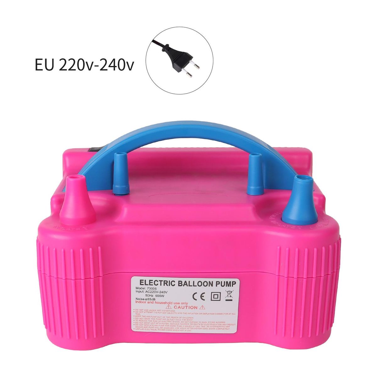 1 tk õhupalli õhupump 220V elektriline suure võimsusega kahe otsikuga õhupuhur õhupalli kaasaskantav täispuhutav pump koduseks pulmapeoks_voghion.com