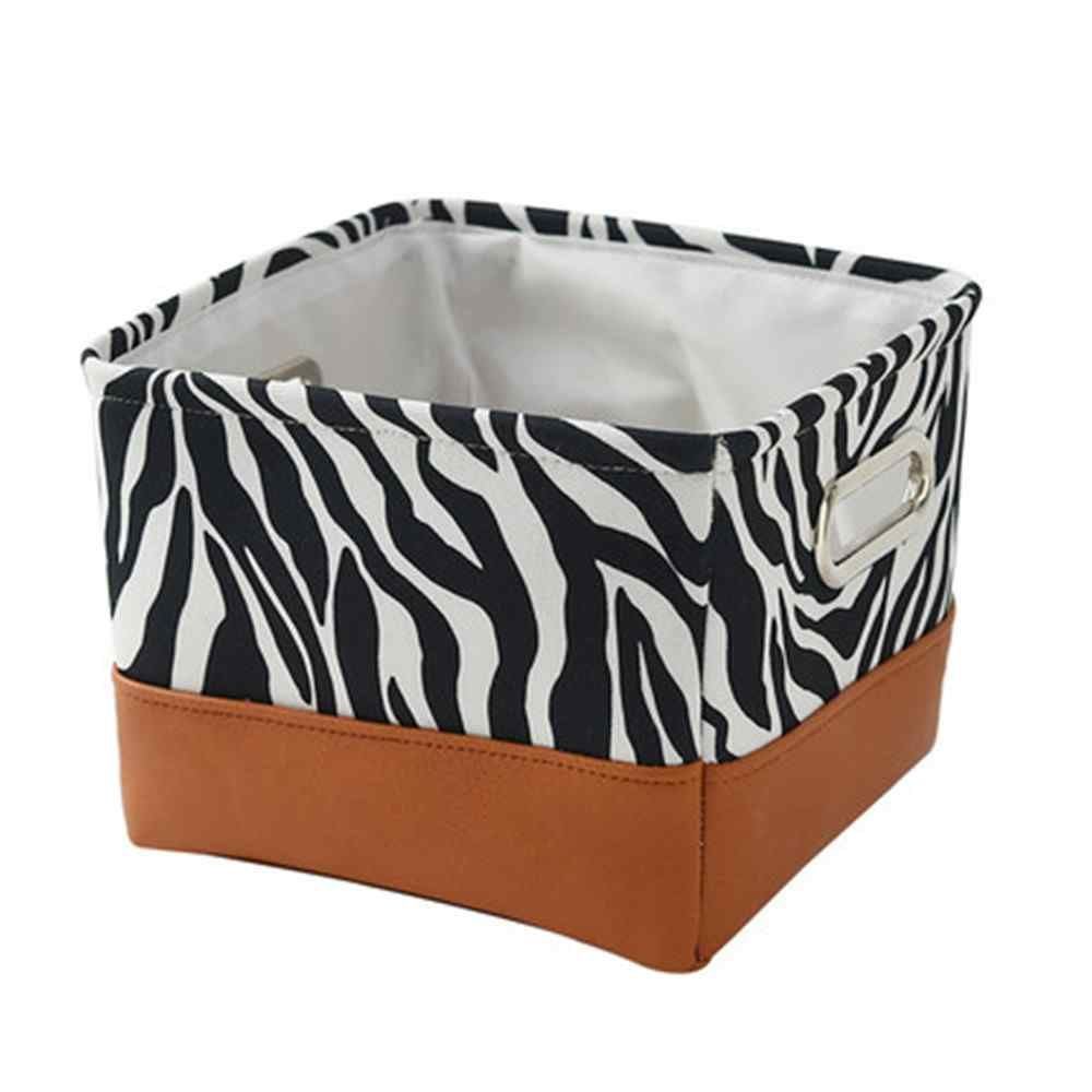 Foldable Storage Basket Toy Organizer Canvas Clothes Storage Box Laundry Organizer Caja Plegable Cestini Portaoggetti Basket Kid_voghion.com