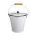 9L Enamel Milk Bucket Ice Bucket With Lid And Handle Rice Container Liquid Container Storage Can For Farm Garden Yard_voghion.com