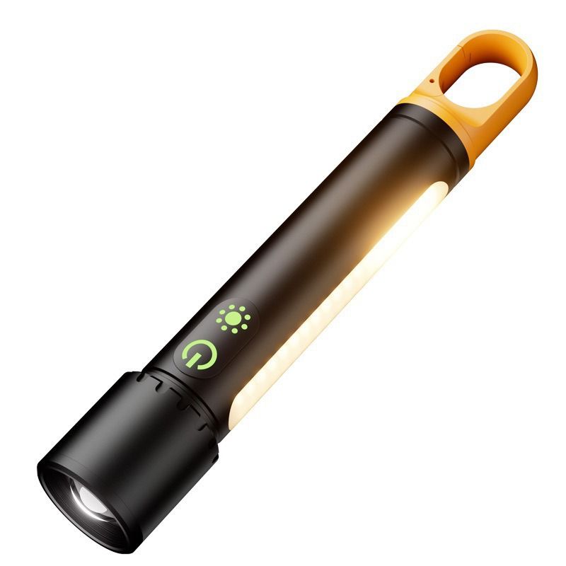 Ultra-Bright LED Flashlight – 1800mAh Rechargeable, 500m Beam, Adjustable Focus & 360° Rotation For Camping, Hiking, Emergency_voghion.com