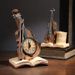 Adorno creativo de violín para escritorio, para el hogar, la sala de estar, TV, vinoteca, sala de estudio, soporte para bolígrafos, decoración de exhibición_voghion.com