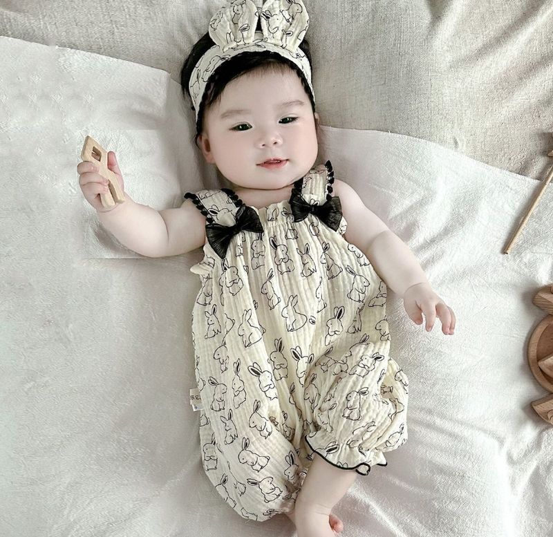 Newborn baby clothes cotton baby girl long-sleeved onesie autumn package butt clothes Ha clothes crawling suit 2024 summer_voghion.com