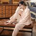Pajamas Women's Autumn And Winter Long-sleeved Women's Simple And Comfortable Loungewear Can Be Worn Outside And Thickened_voghion.com
