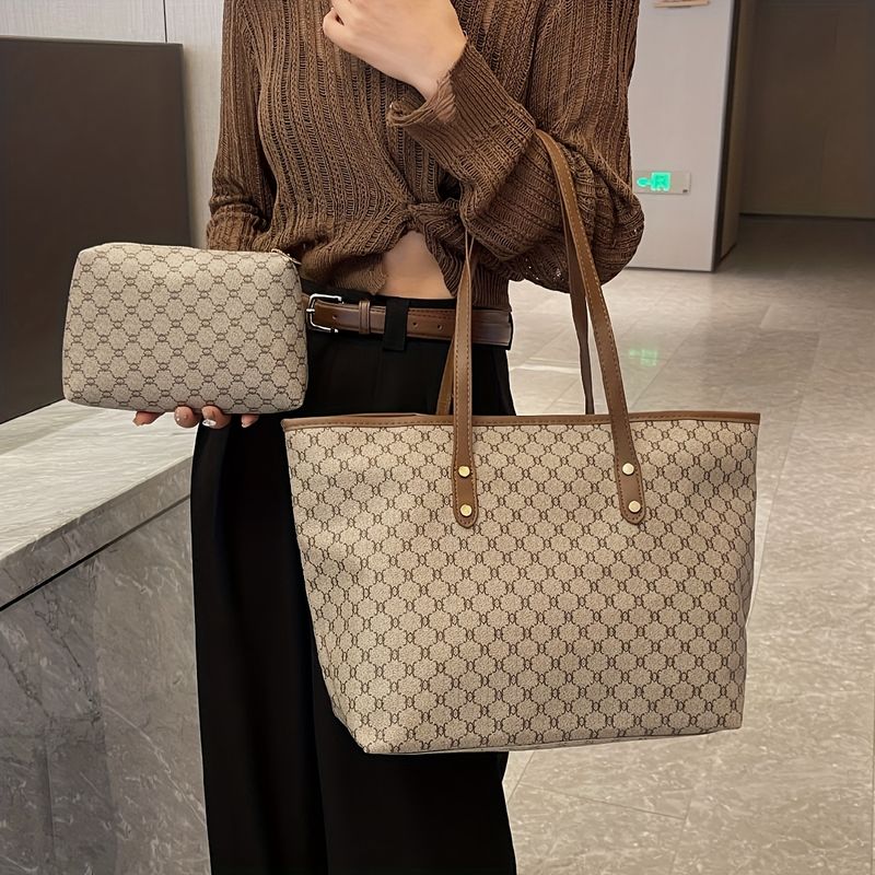 Sac à main imprimé rétro pour femme, mouchoir grande capacité, sac à main style Trabo_voghion.com