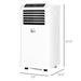 HOMCOM 8000 BTU Portable Air Conditioner, Built-in Cool, Dehumidifier, Fan Modes, With Remote Controller, LED Display, White_voghion.com