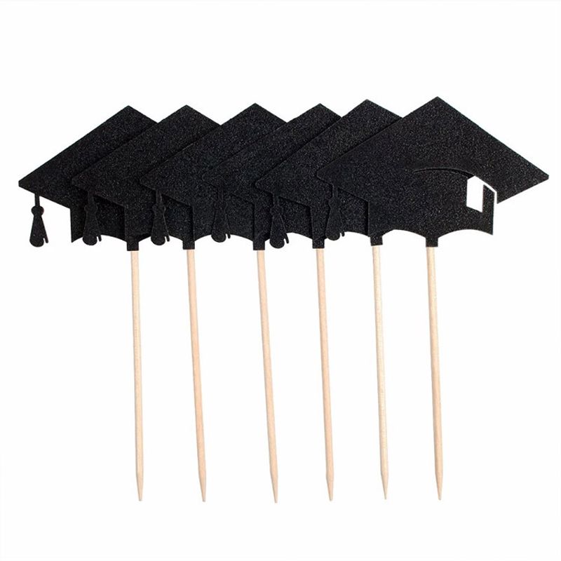 2022 Season Plaque Party Plugin Dessert Paper  Decoration Graduation Hat Flag Insertion_voghion.com