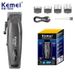 Electric Rechargeable Best Professional Cordless Barber Hair Clipper Trimmer KM-1856_voghion.com