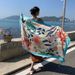 2024 Summer Seaside Vacation Travel Photography Multi functional Long Shawl Sunscreen and Sunshade Beach Towel Silk_voghion.com